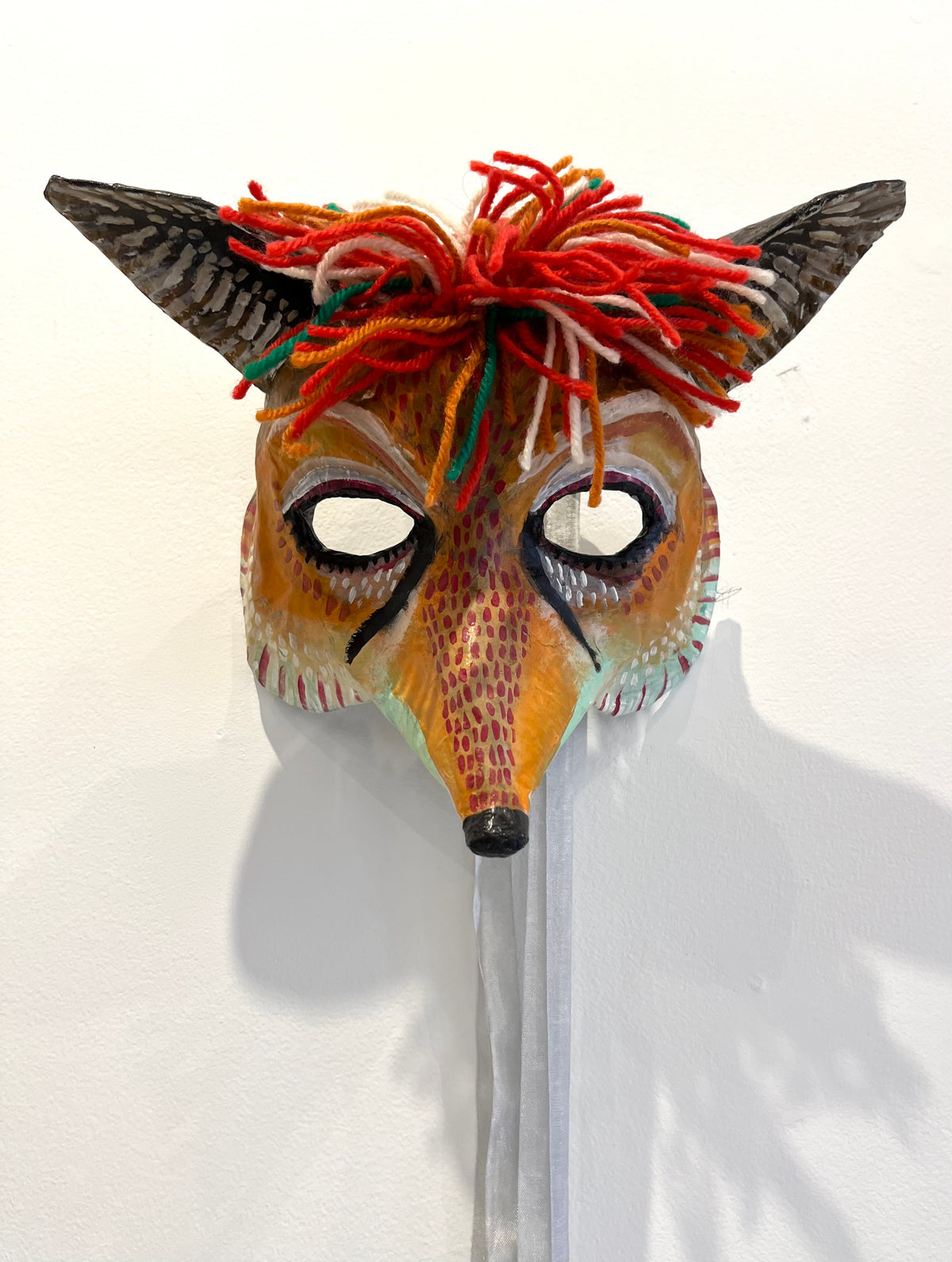 Foxy - OOAK Mixed Media Mask