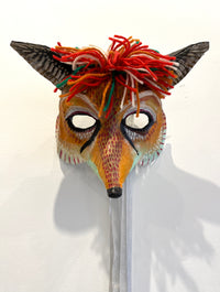 Foxy - OOAK Mixed Media Mask