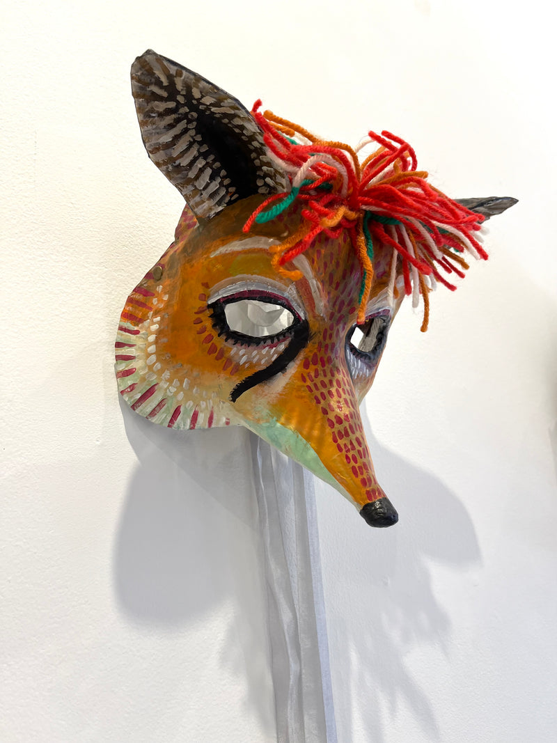 Foxy - OOAK Mixed Media Mask