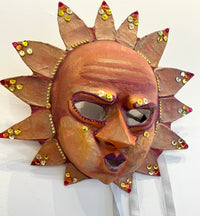 Sunny - Ooak Handmade Mixed Media Mask