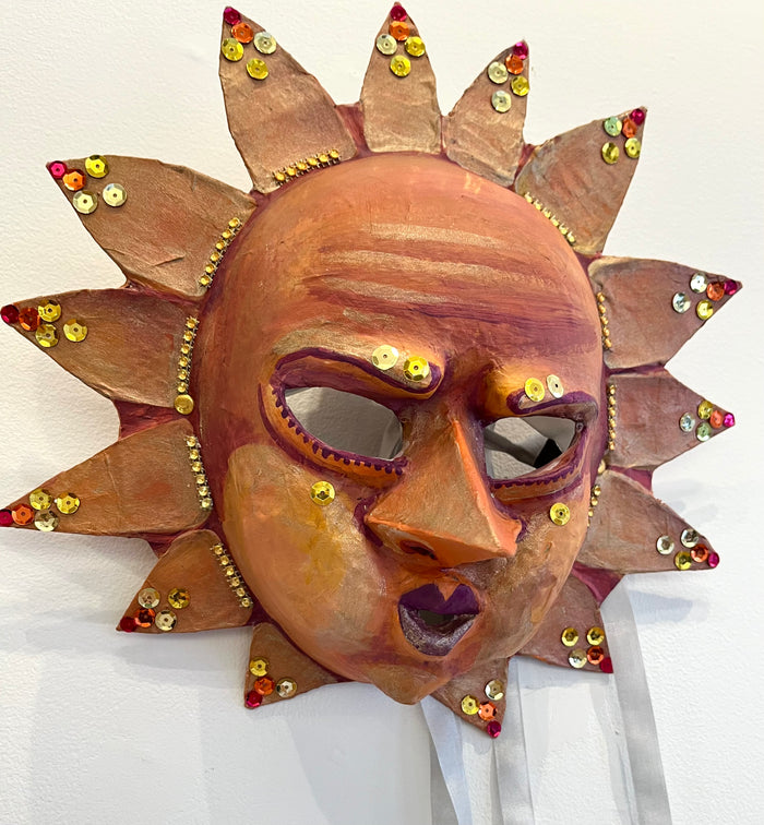 Sunny - Ooak Handmade Mixed Media Mask