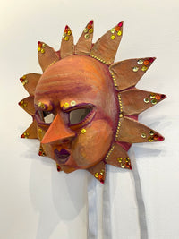 Sunny - Ooak Handmade Mixed Media Mask