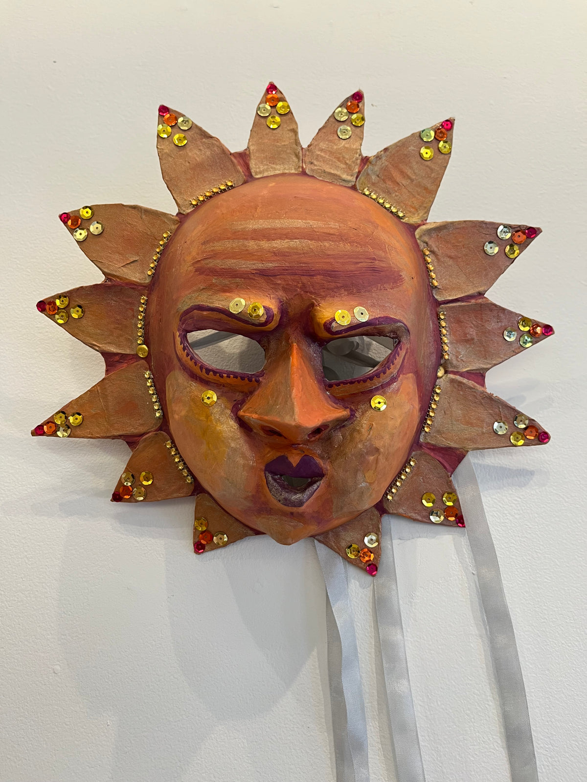 Sunny - Ooak Handmade Mixed Media Mask