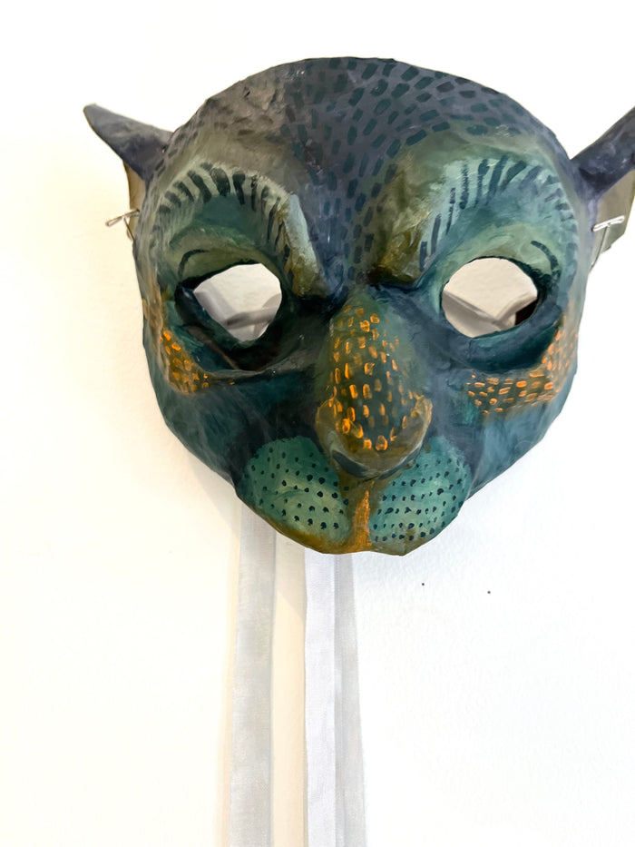 Savannah Cat - OOAK Mixed Media Mask