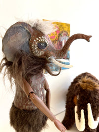 Earths Elephant - OOAK Handmade Sculpture Doll