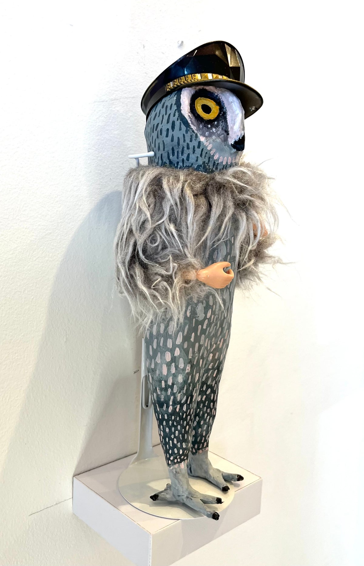 Owl Man - Ooak Handmade Sculpture Doll