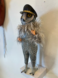 Owl Man - Ooak Handmade Sculpture Doll