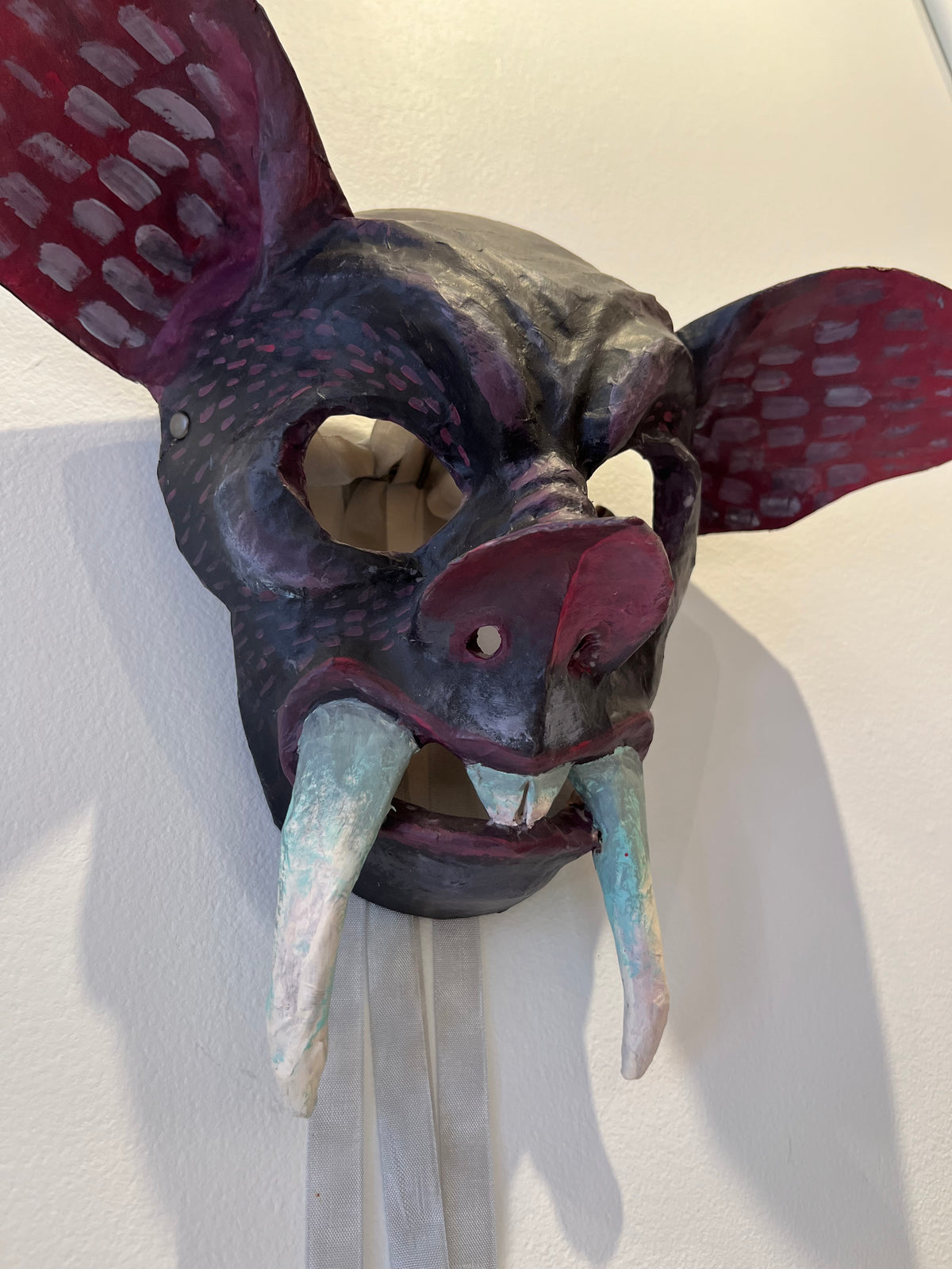 Hog Gobblin - OOAK Mixed Media Mask