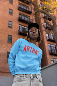 ArtRat Sweatshirt in Light Blue Super Soft