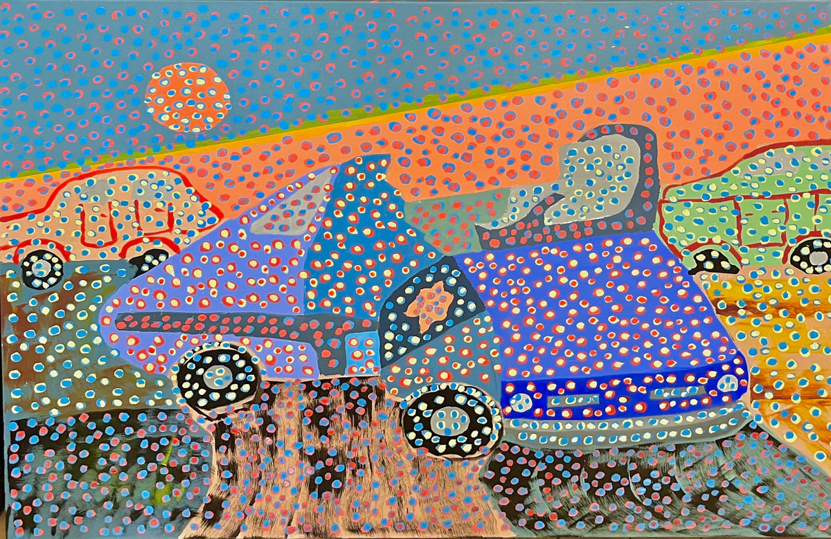 Junkyard - Acrylic Painting on Canvas by Mark Dunning
