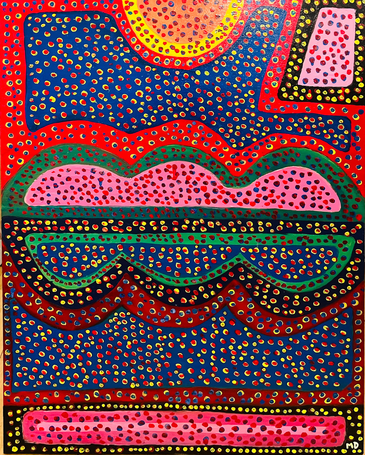 Strata - Acrylic Painting on Canvas by Mark Dunning