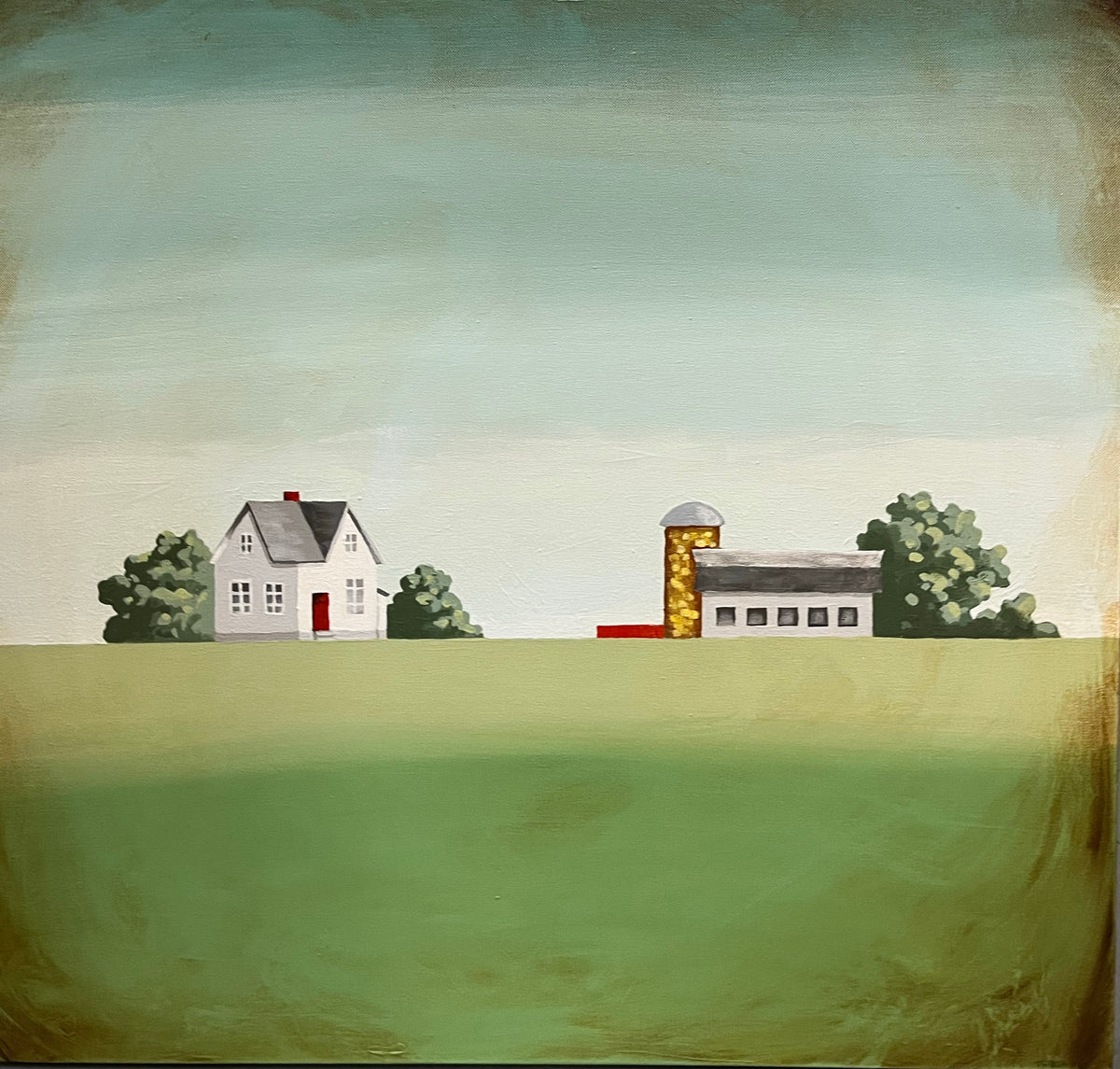 Dream Farm - Acrylic Painting on Canvas by Nancy Tobin