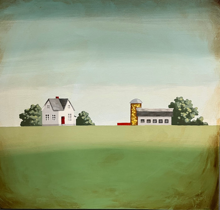 Dream Farm - Acrylic Painting on Canvas by Nancy Tobin