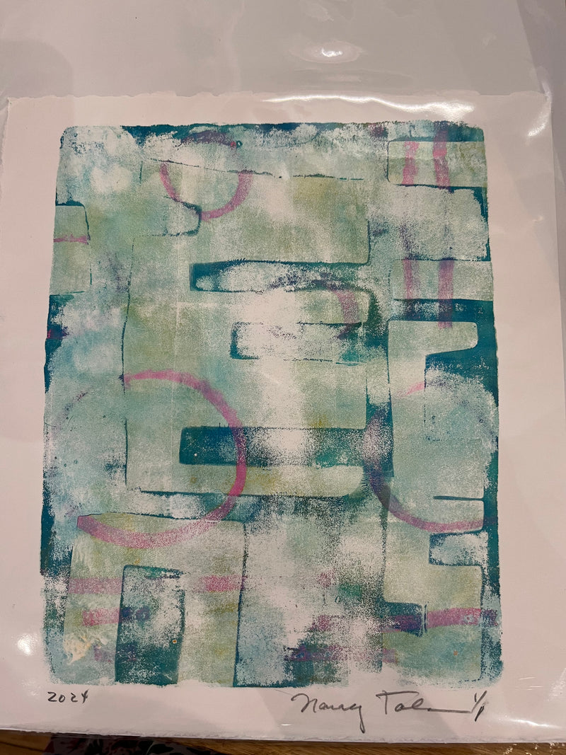 Gelli Plate Prints - Nancy Tobin