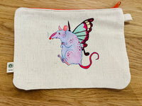 Happy Mice Hemp/Cotton Pouch - Designed by Sadie Rothenberg