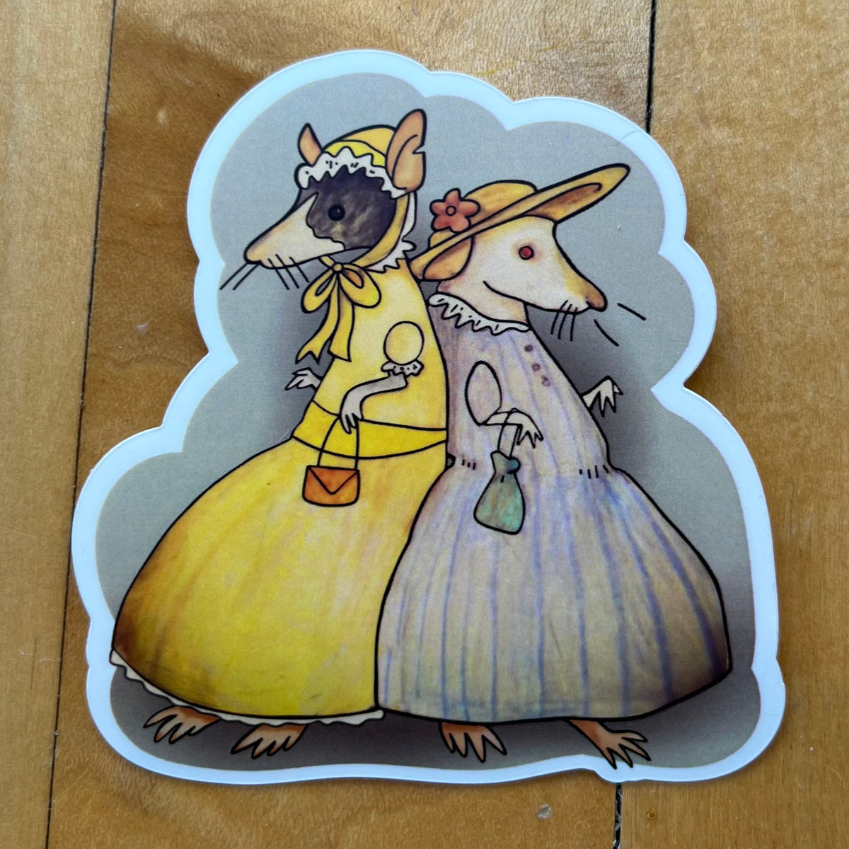 Peg and Lil’ Rat Waterproof Vinyl Sticker
