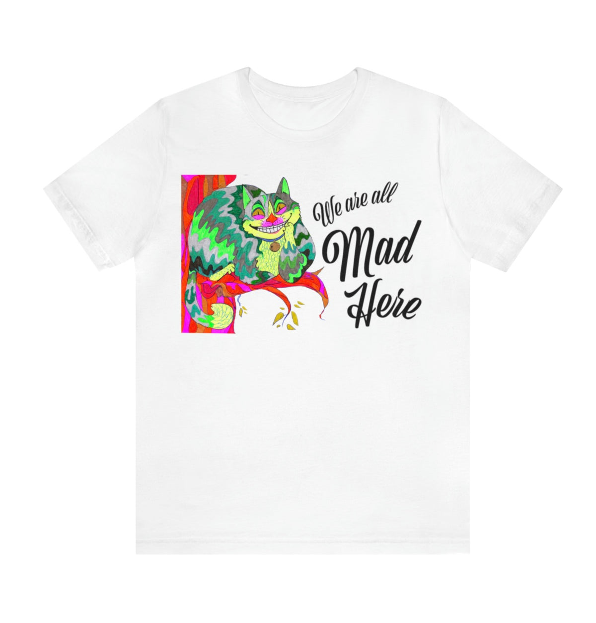 Alice in Wonderland Tee Shirt — All Cotton Unisex Jersey Short Sleeve Tee