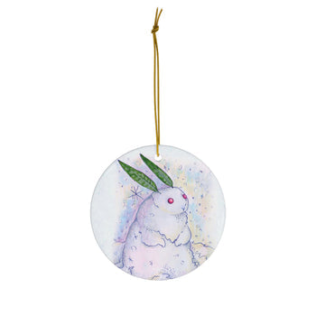 Snow Bunny - Porcelain Ornament