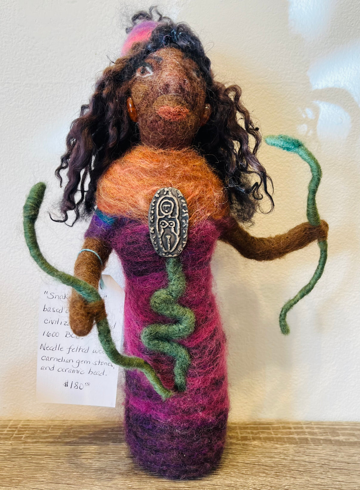 Snake Goddess Doll by Karen Godfrey