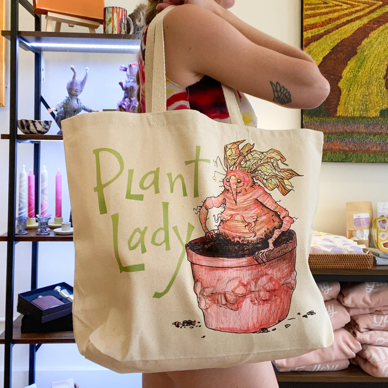 Plant Lady Canvas Tote - Designed by Sadie Rothenberg