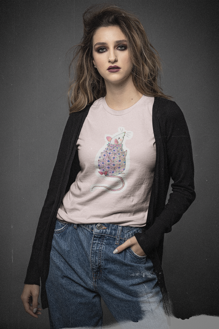 Faberge Mouse Tshirt in Pink