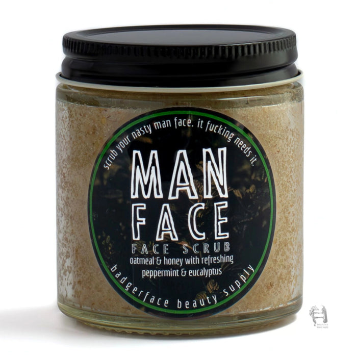 Face Scrub For Men. Eco Friendly Face Scrub. Face Care.