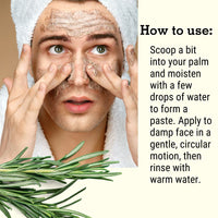 Face Scrub For Men. Eco Friendly Face Scrub. Face Care.