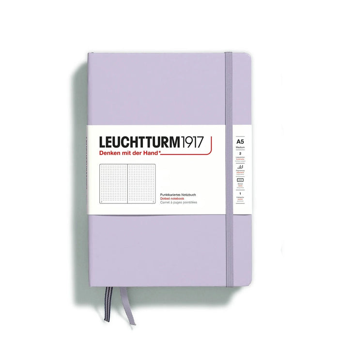 Leuchtturm 1917 Lilac Hardcover Dotted Medium A5 Notebook