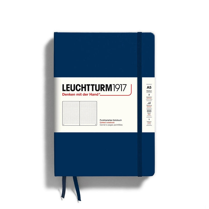 Leuchtturm 1917 Navy Hardcover Dotted Medium A5 Notebook