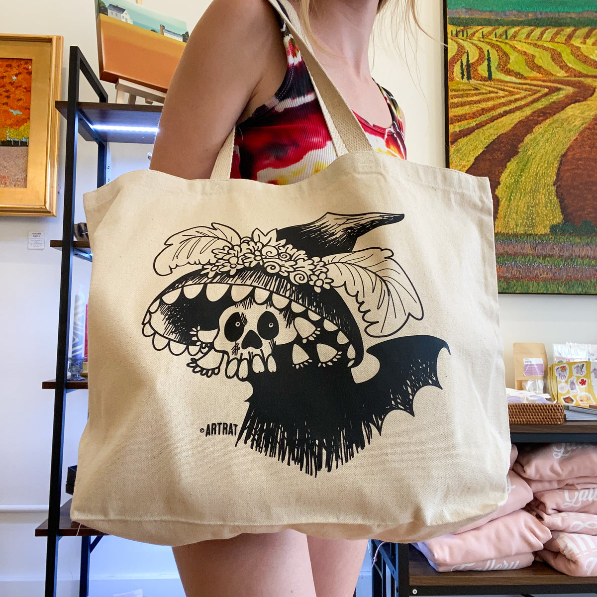 Catrina Canvas Tote - Designed by Sadie Rothenberg