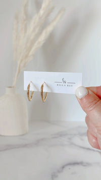 The Abbey Gold Plated Hoop Earrings