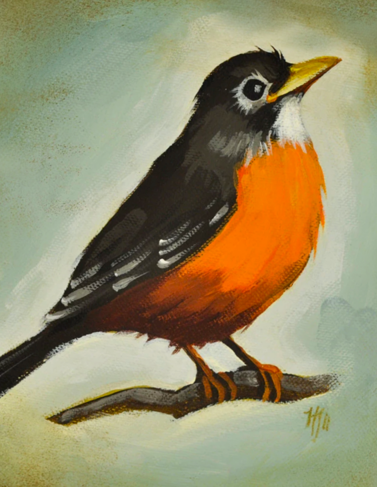 Robin Notecard - Designed by Nancy Tobin