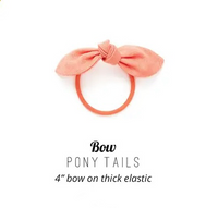Blossom - Blush Handmade Hair Accessories - Bow Pony Tail
