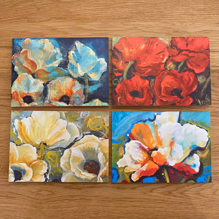 Poppies - Notecard 4 Pack