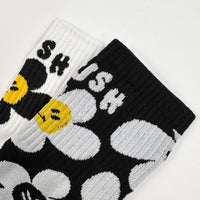 Women's Crew Smile Crush Flower Socks