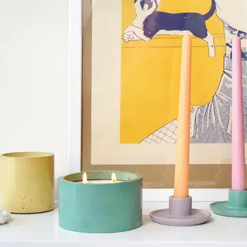 Mesa Concrete Candlestick - Lilac