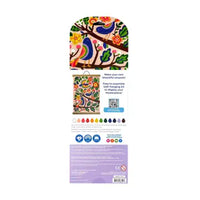 Paintology Paint-By-Number Canvas Kit. - Blue Birds - 25 Piece Set