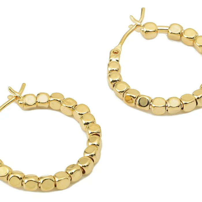 Hadley 18k Gold Plated Hoop Earrings - Non Tarnish