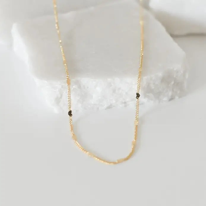 The Corley Dainty Heart Necklace 18k Gold Plated