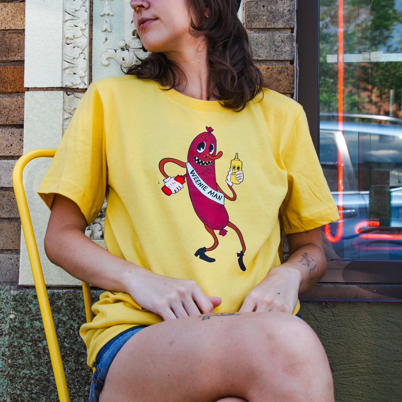Weenie Man - Classic Cotton T-Shirt, Soft - Yellow