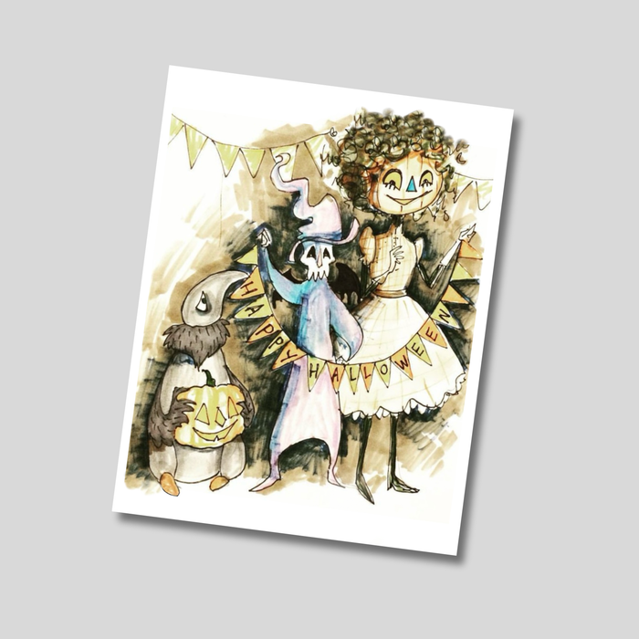 Halloween Mini Print / Super Luxe Postcard