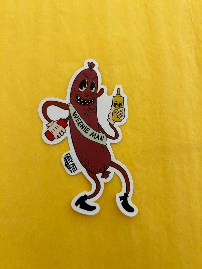 Weenie Man Waterproof Vinyl Sticker