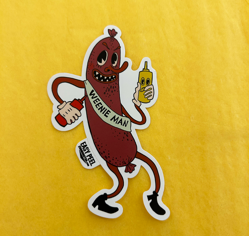 Weenie Man Waterproof Vinyl Sticker