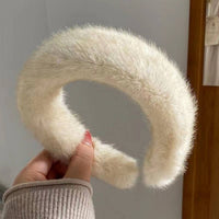 Wide Rim Plush Headband