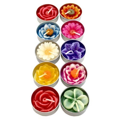 Scented Flower Tea Light Candles - WBS006