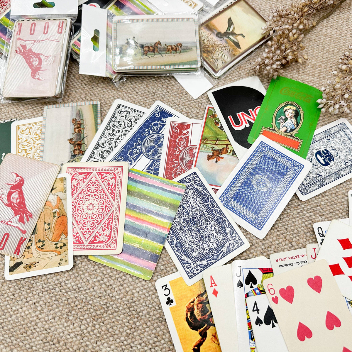 Vintage Playing Card Pack for Mixed Media Art