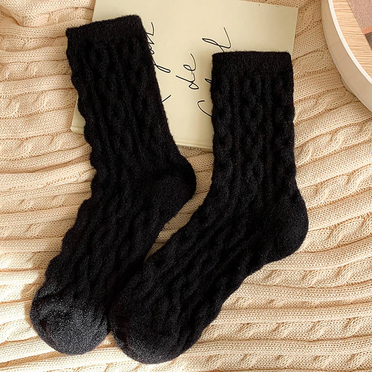 Candy Color Warm & Cozy Knit Socks