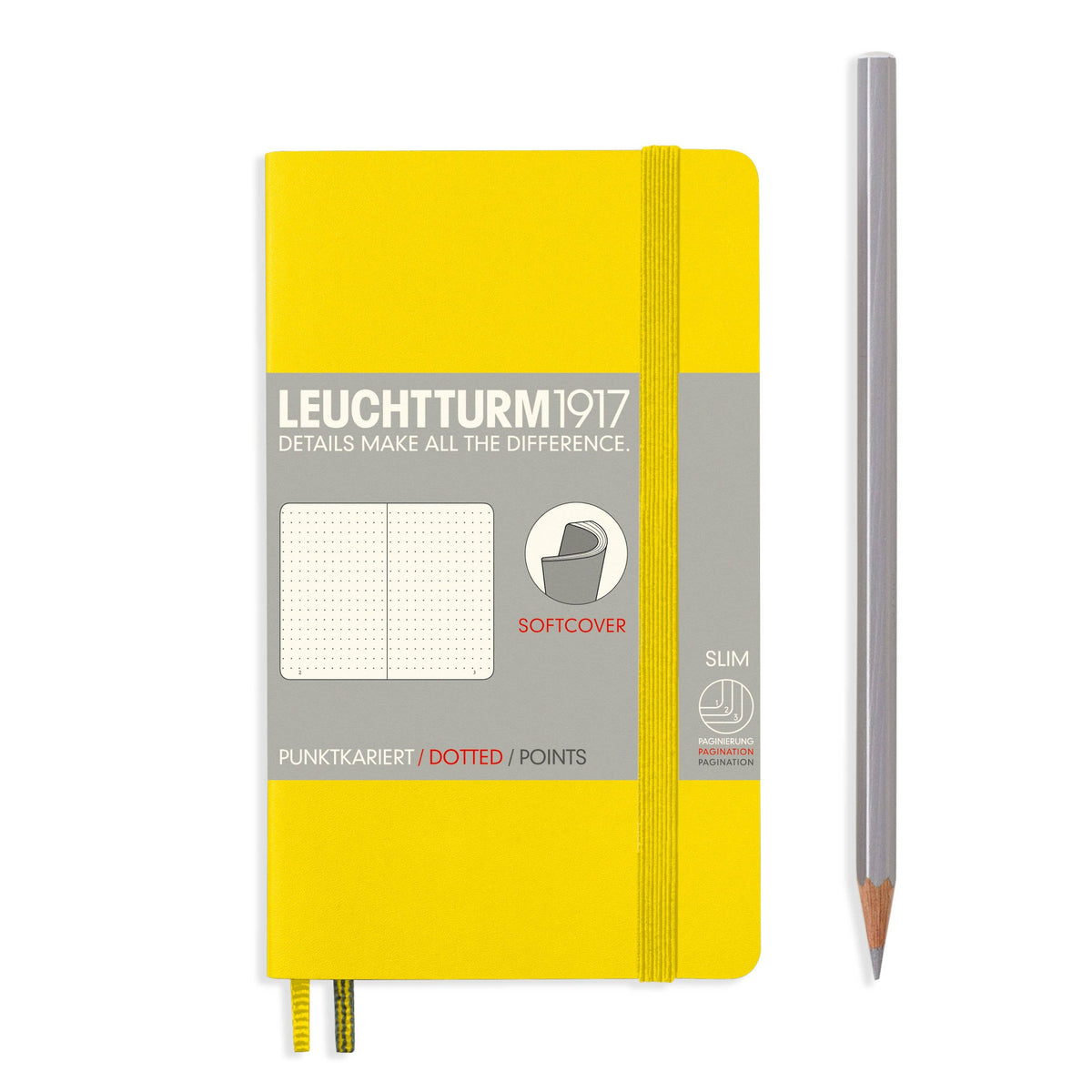 Leuchtturm 1917 A6 Softcover Pocket Sketchbooks - Dotted, Ruled - Various Colors