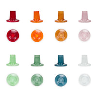 BRITISH COLOUR STANDARD - Glass Candleholder in Spanish Orange