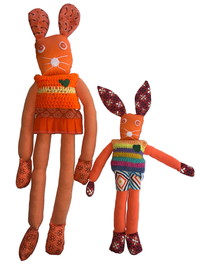Handcrafted Large Orange Bunnykat - Bella Bun